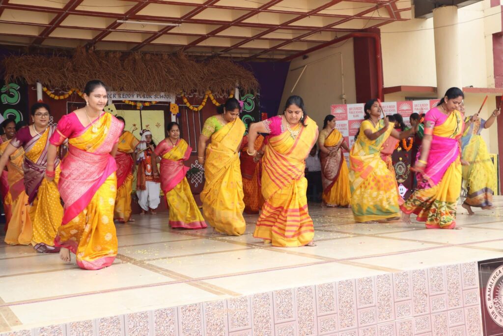 School gathering event at Sir C.R. Reddy School in Eluru with students and staff